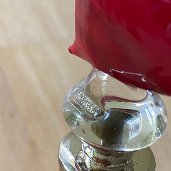 Murano glass hand blown stamped bottle stopper. Made in Italy. - Picture 5 of 7